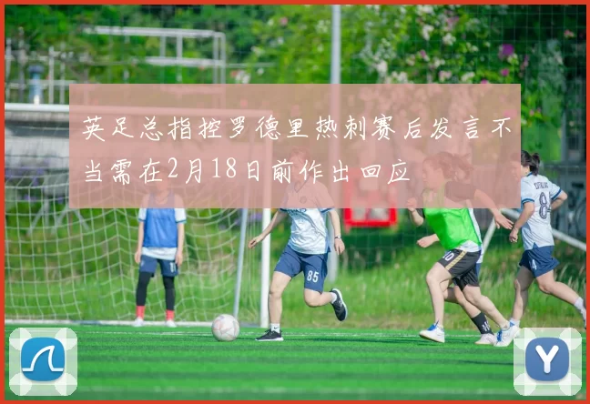 英足总指控罗德里热刺赛后发言不当需在2月18日前作出回应